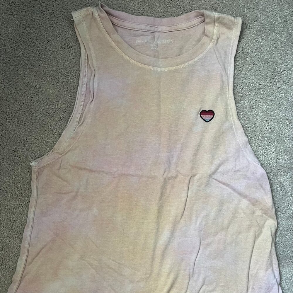 NWOT Spiritual Gangster Heart Muscle Tank Small